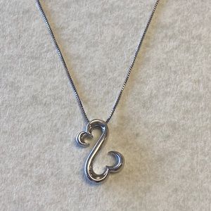 Jane Seymour open heart collection sterling silver pendant necklace